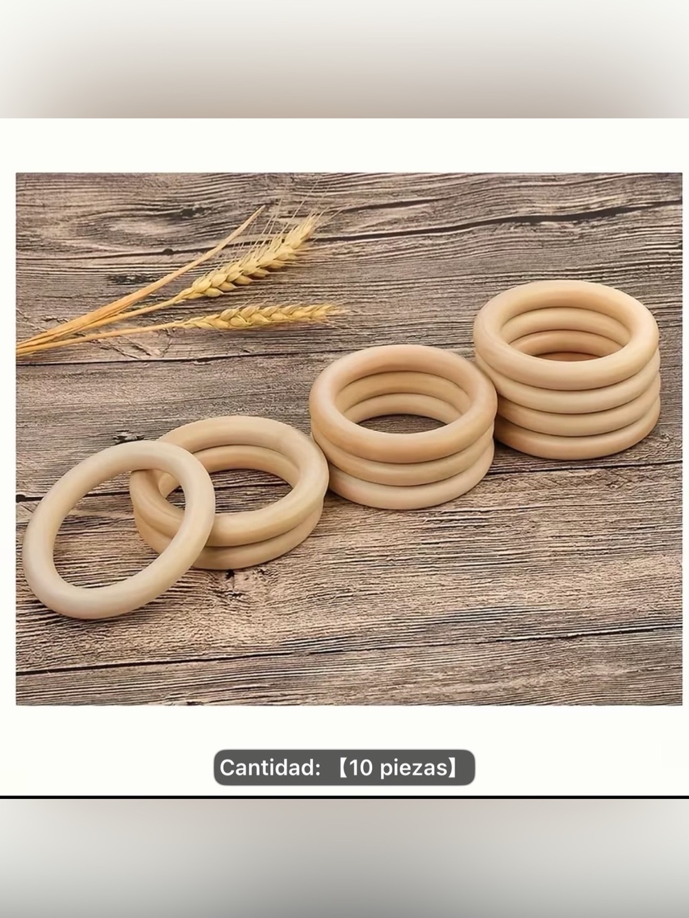 39 Craft Neutral Beige Wooden Bracelet Stack - Natural Bangles (Set of 39